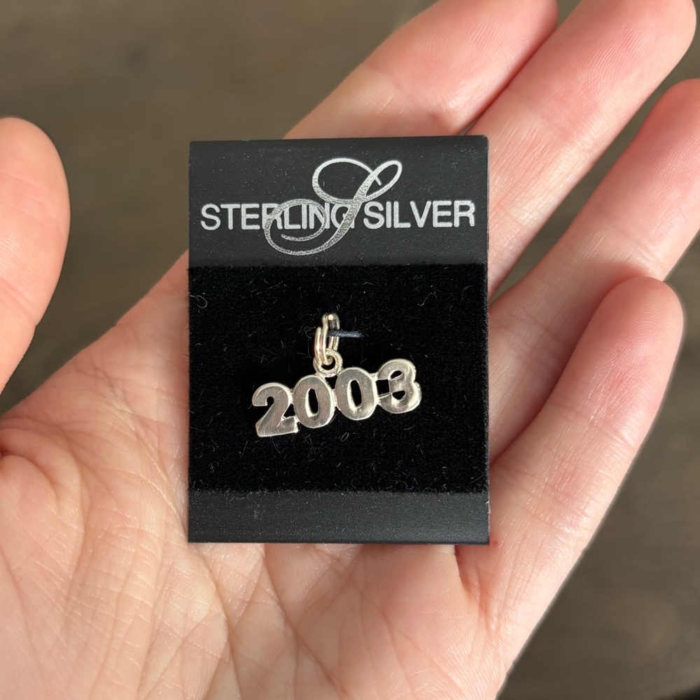 STERLING SILVER 2003 CHARM